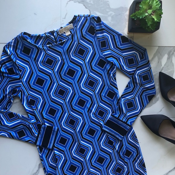 MICHAEL Michael Kors Dresses & Skirts - MICHAEL Michael Kors Blue Patterned Dress
